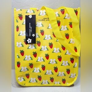 Marc Jacobs NWT Bag Yellow Floral & Strawberry Print Tote